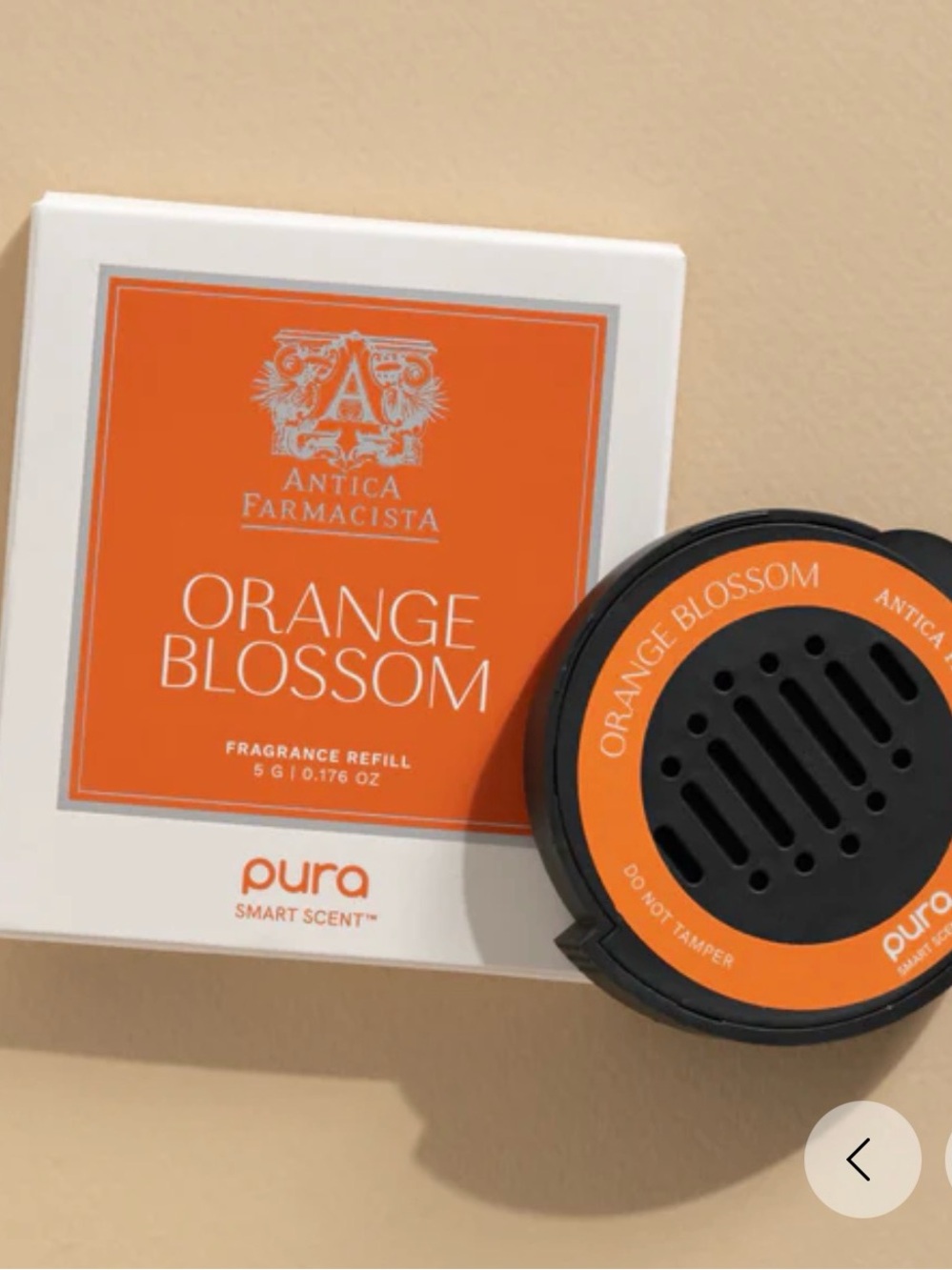 Antica Farmacista Orange Blossom Pura Car Refill diffuser NIB 6 for sale